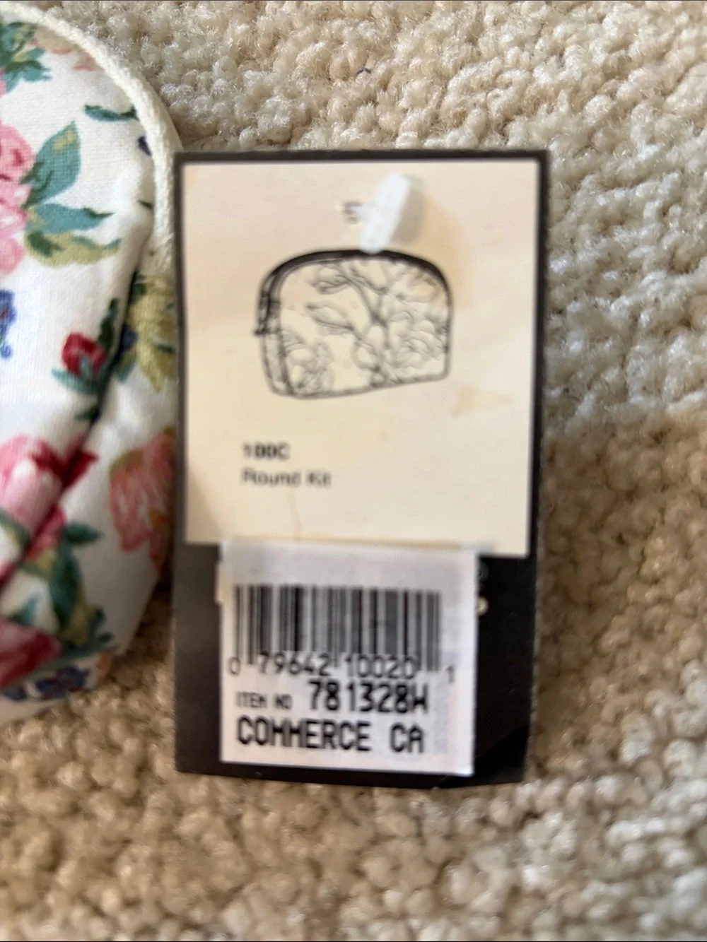 Living Things Floral Print Cosmetic Pouch - NWT